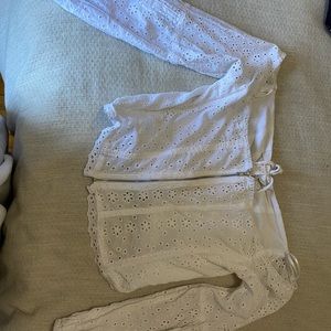 Nordstrom-ASTR Off the shoulder white corset top